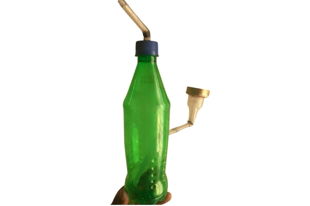 DIY bong made from plastic bottle